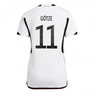 Nemecko Mario Gotze #11 Domáci Ženy futbalový dres MS 2022 Krátky Rukáv